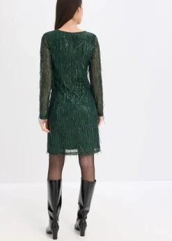 Paillettenkleid mit Fransen