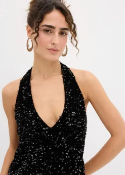 Paillettenkleid mit Neckholder