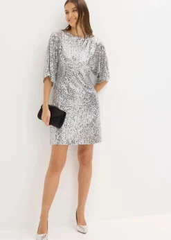 Paillettenkleid mit Schleifendetail