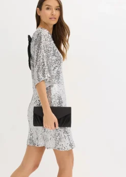 Paillettenkleid mit Schleifendetail