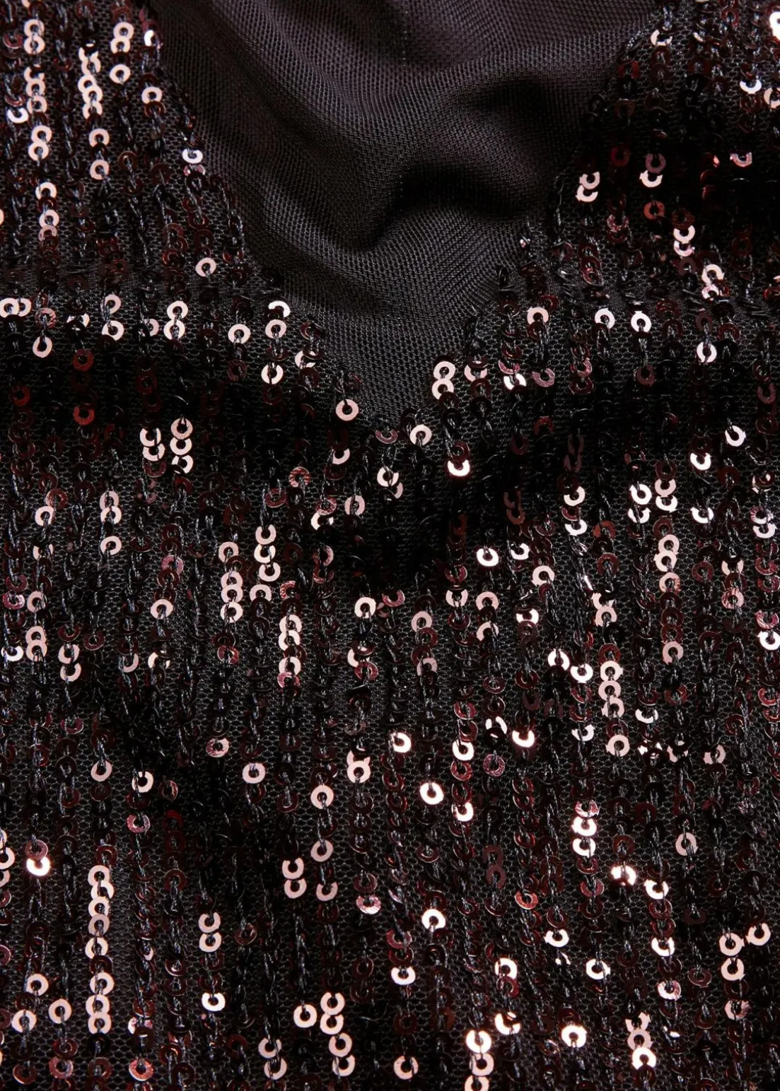 Paillettenkleid mit Schulterpolstern