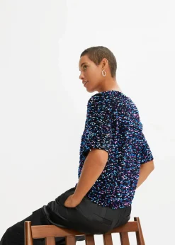 Pailletten-Shirt