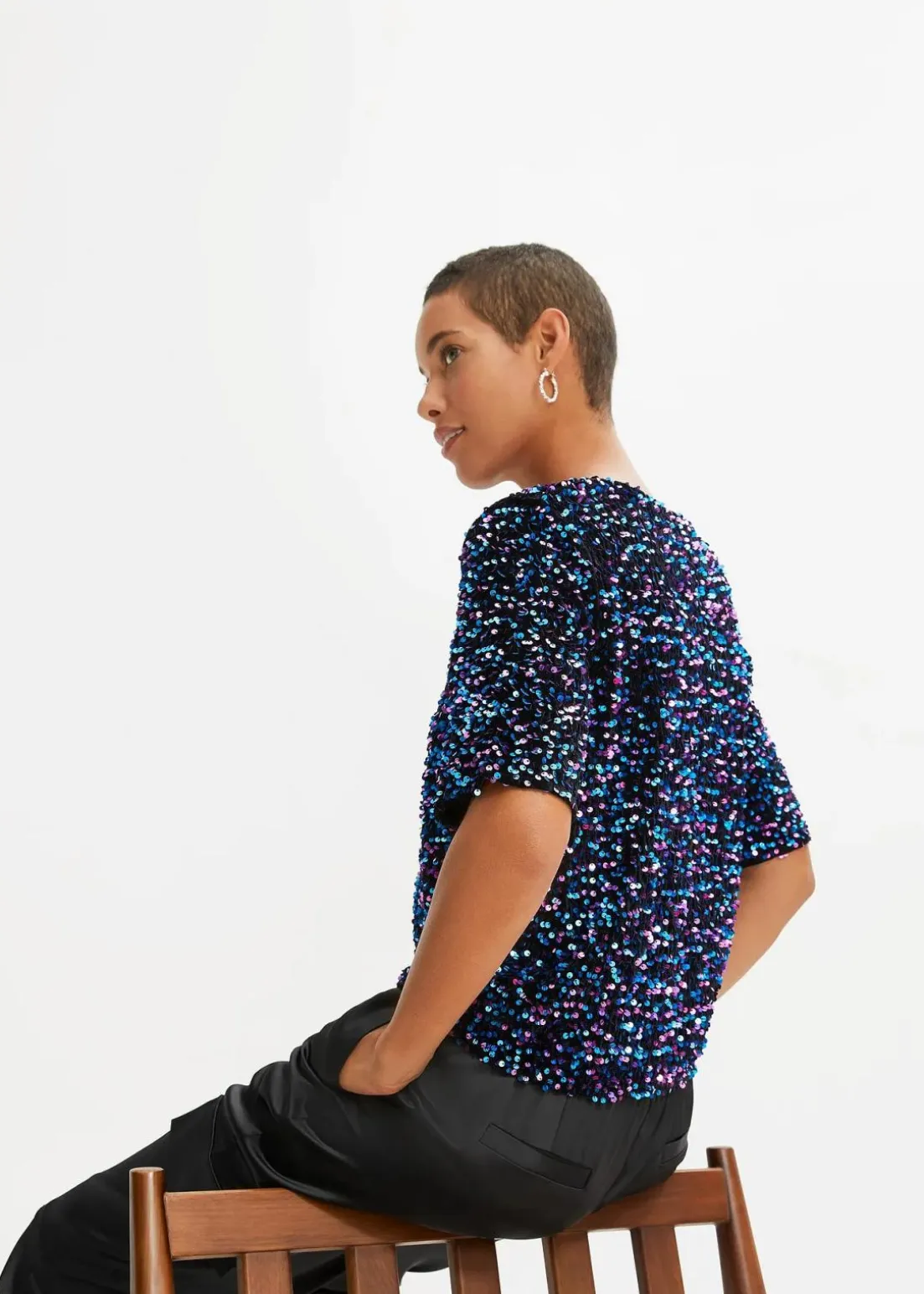 Pailletten-Shirt