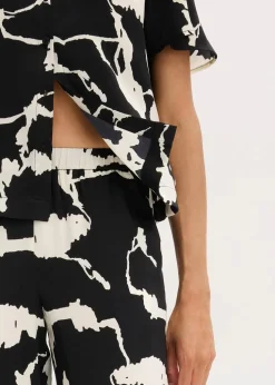 Palazzo-Hose aus fließendem Satin