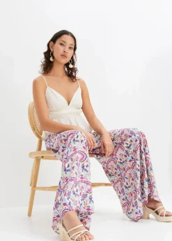 Palazzo-Hose aus fließender Viskose