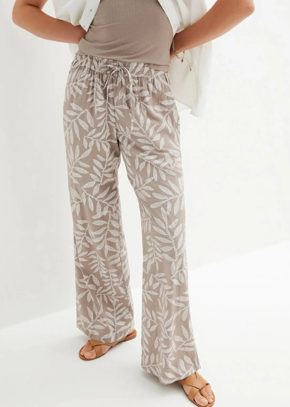 Palazzo-Hose aus fließender Viskose