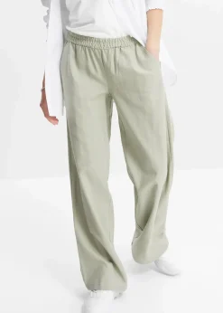 Palazzo-Hose aus Leinen