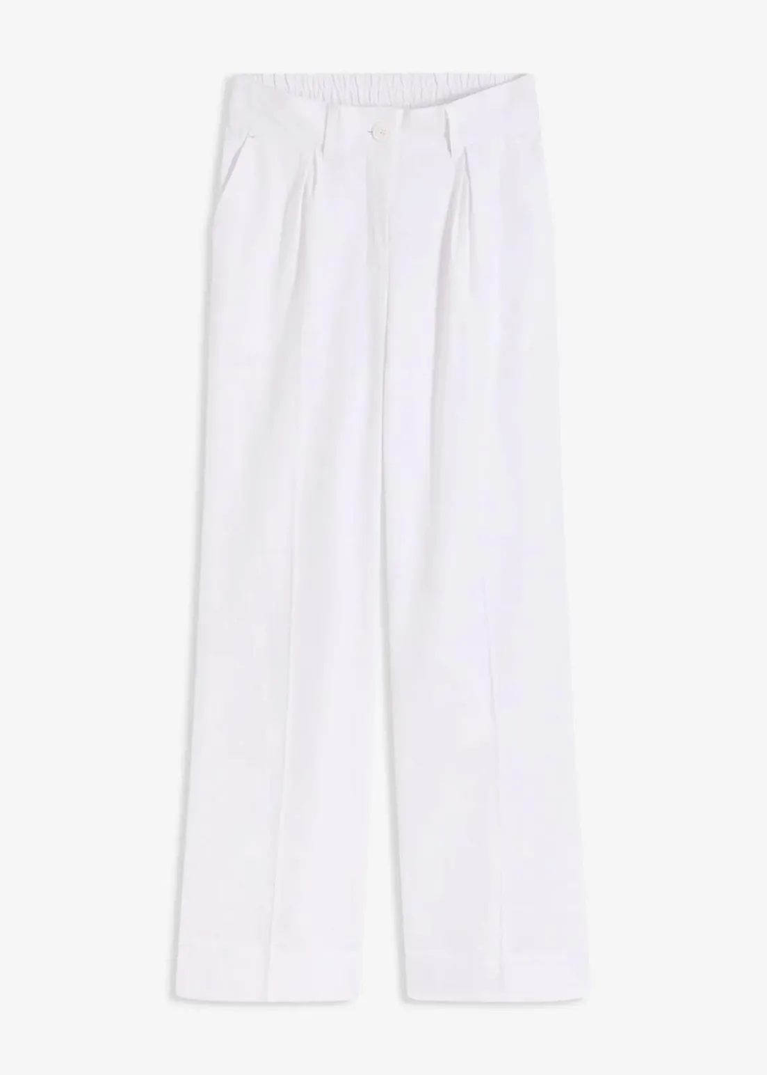 Palazzo-Hose aus Leinen-Mix