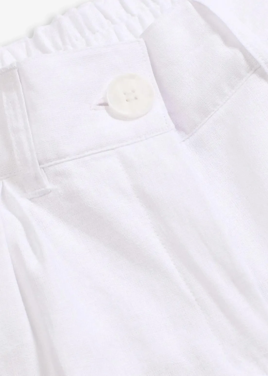 Palazzo-Hose aus Leinen-Mix