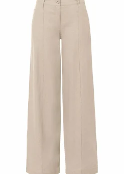 Palazzo-Hose aus luftigem Leinen-Mix