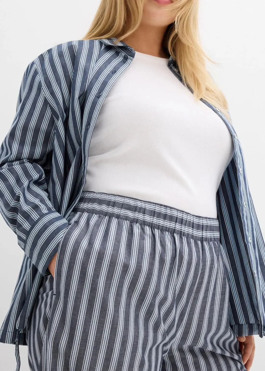 Palazzo-Hose aus reiner Baumwolle