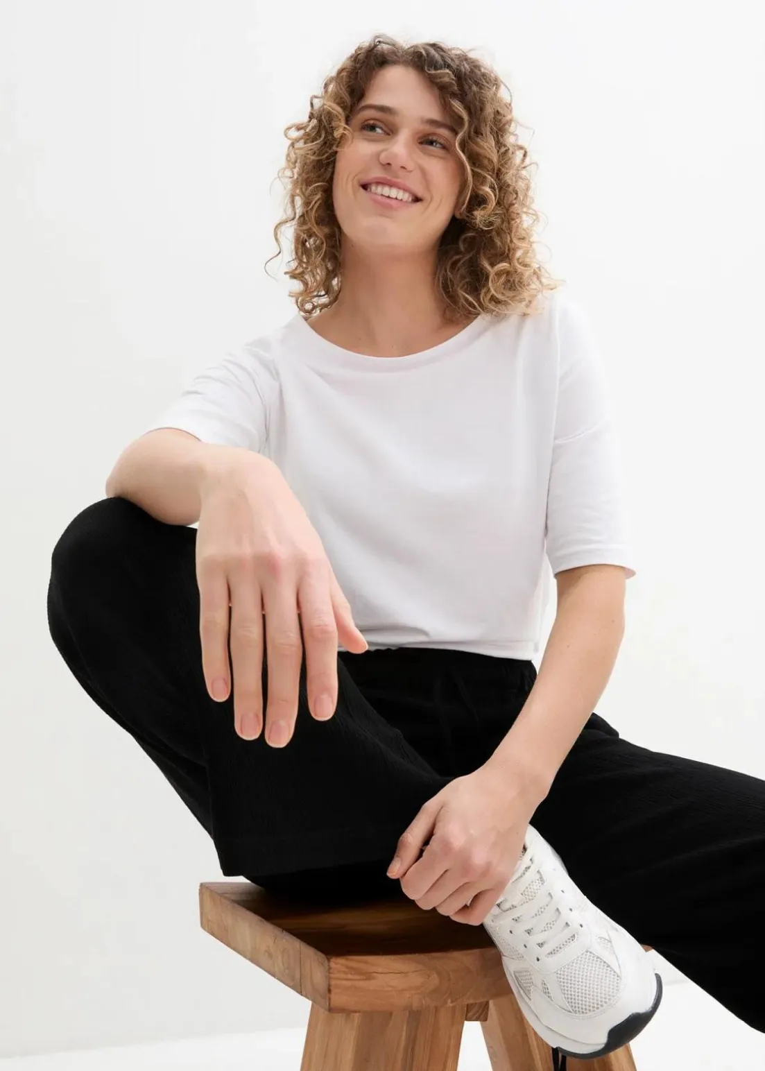 Palazzo-Hose aus reiner Viskose