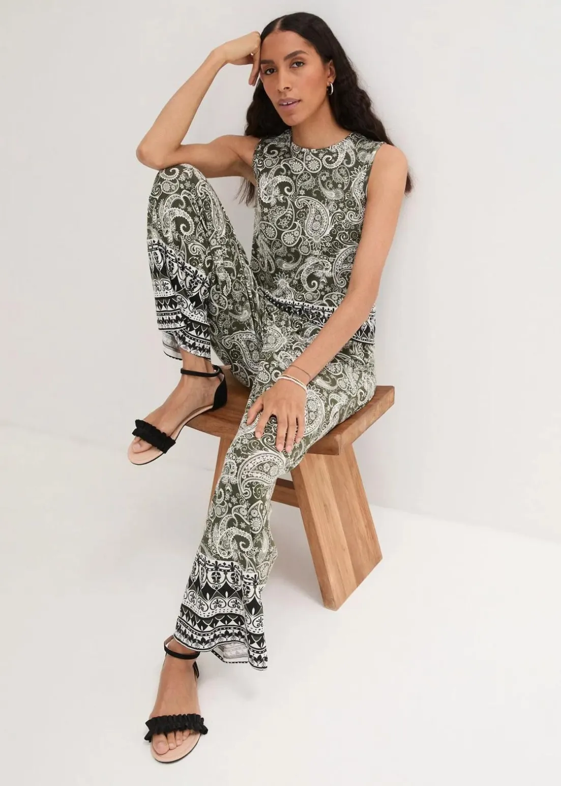 Palazzo-Hose aus softem Viskose-Mix