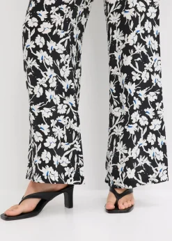 Palazzo-Hose aus strukturiertem Material