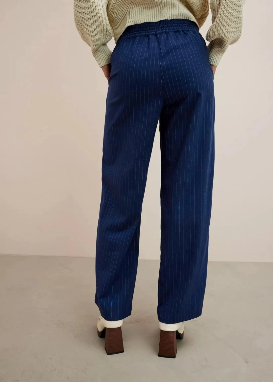 Palazzo-Hose in Wolloptik