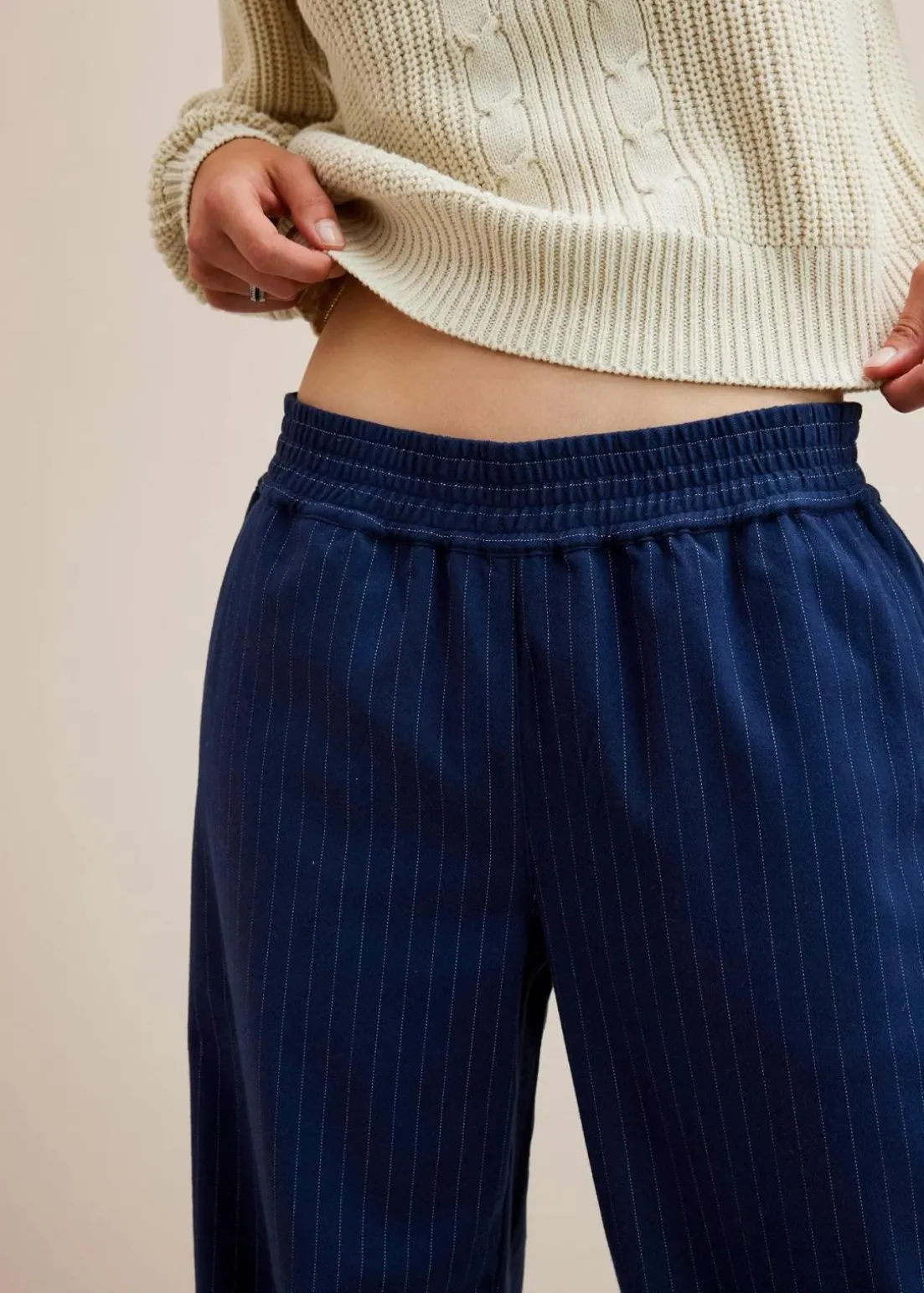 Palazzo-Hose in Wolloptik