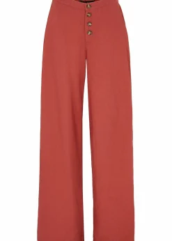 Palazzo-Hose mit Leinen