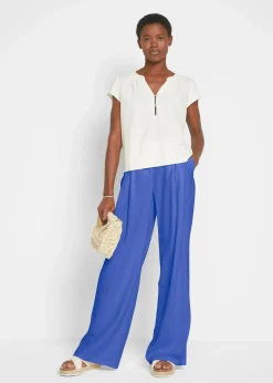 Palazzo-Hose mit Leinen, sehr weit geschnitten