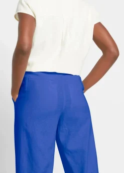 Palazzo-Hose mit Leinen, sehr weit geschnitten