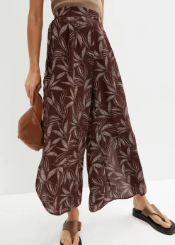 Palazzo-Hose mit Schlitz