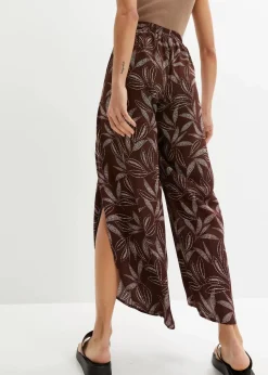 Palazzo-Hose mit Schlitz