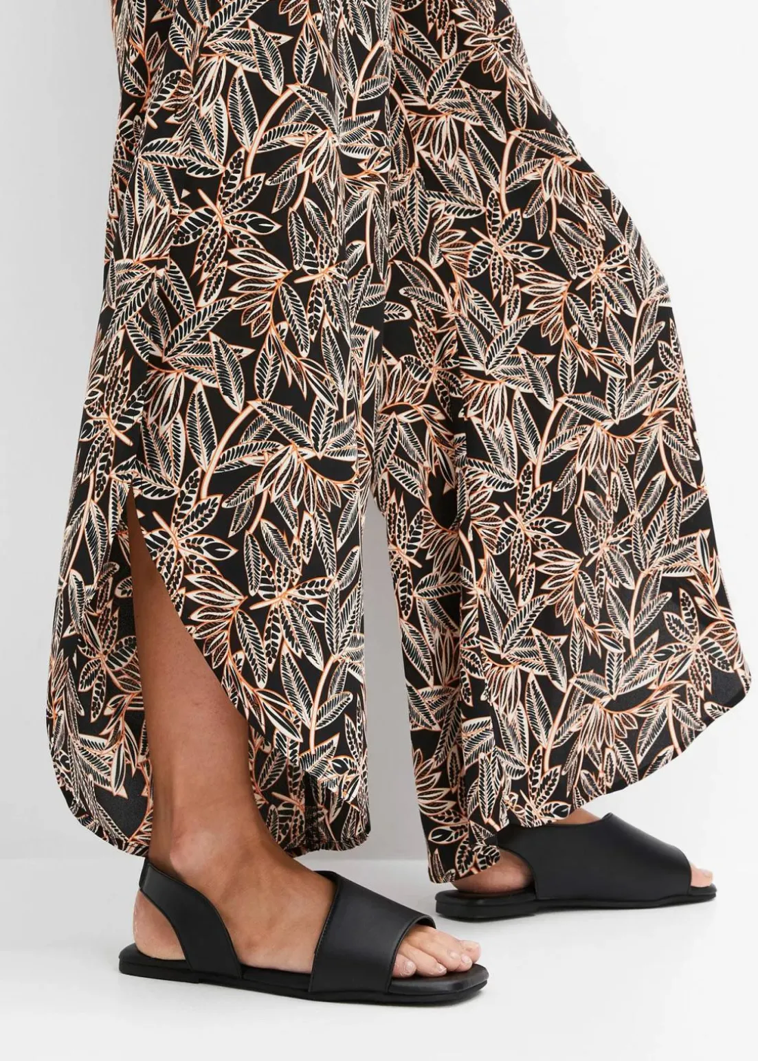 Palazzo-Hose mit Schlitz