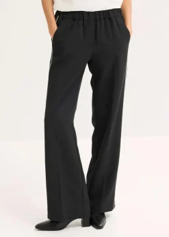 Palazzo-Hose mit Zierstreifen