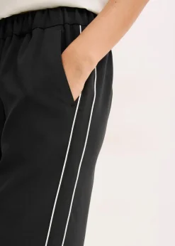 Palazzo-Hose mit Zierstreifen