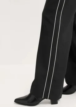 Palazzo-Hose mit Zierstreifen