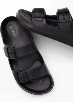 Pantoletten aus wasserabweisendem Material