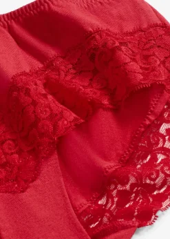 Panty mit Spitze (4er Pack)