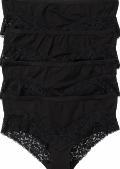 Panty mit Spitze (4er Pack)