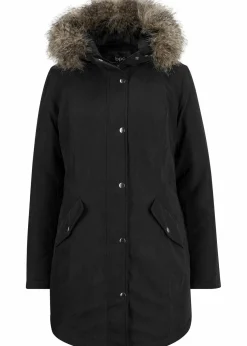 Parka mit seitlichen Reißverschlüssen zur Weitenregulierung