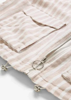 Pilotenjacke in Leinenoptik