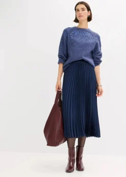 Plissée-Rock aus feinem Satin