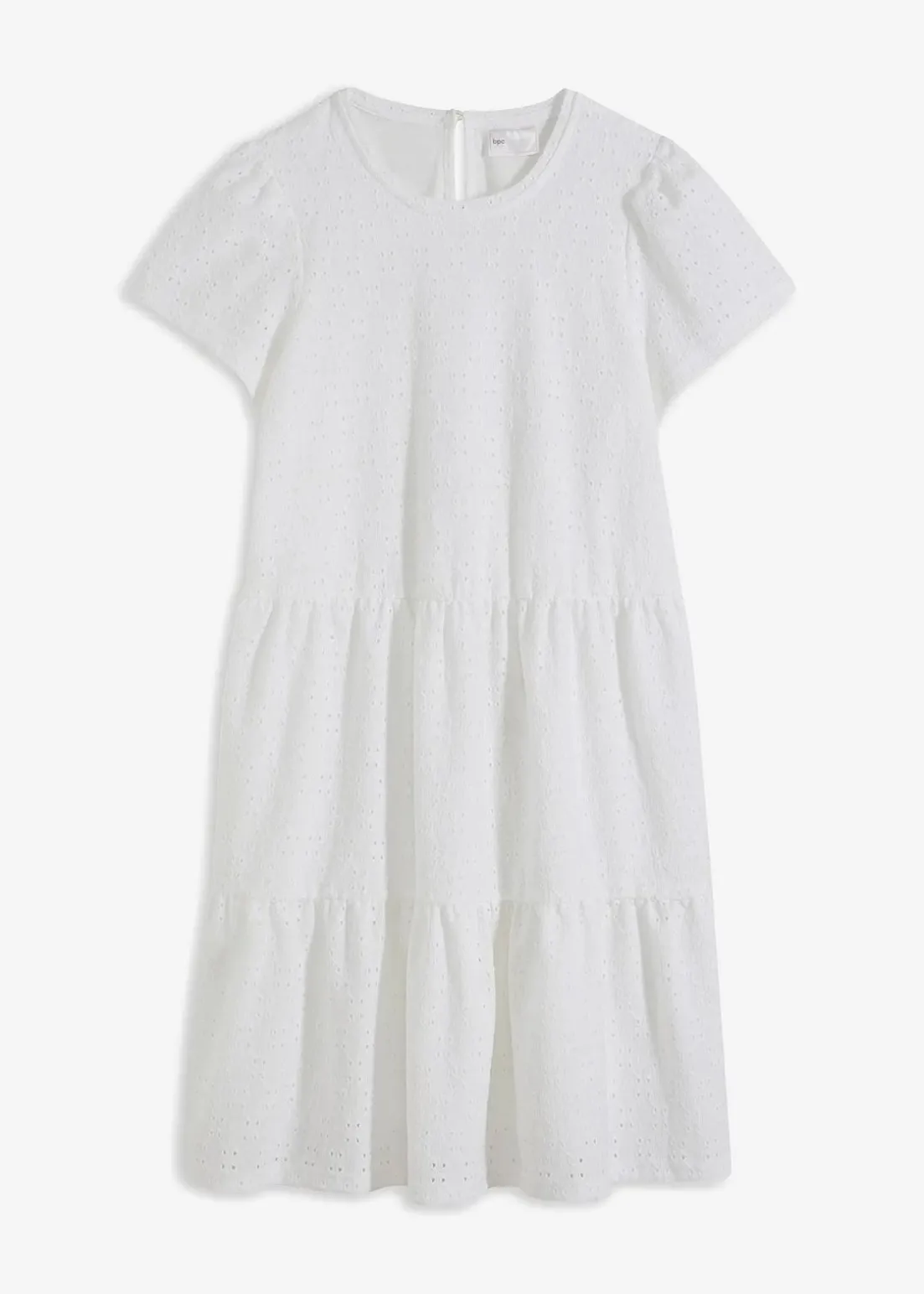 Polokleid mit Lochstickerei