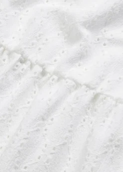 Polokleid mit Lochstickerei