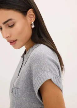 Polo-Pullover mit Baumwolle