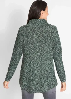 Poncho-Longpullover, Langarm
