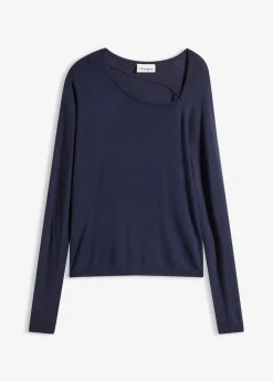 Pullover aus fließendem Viskose-Mix