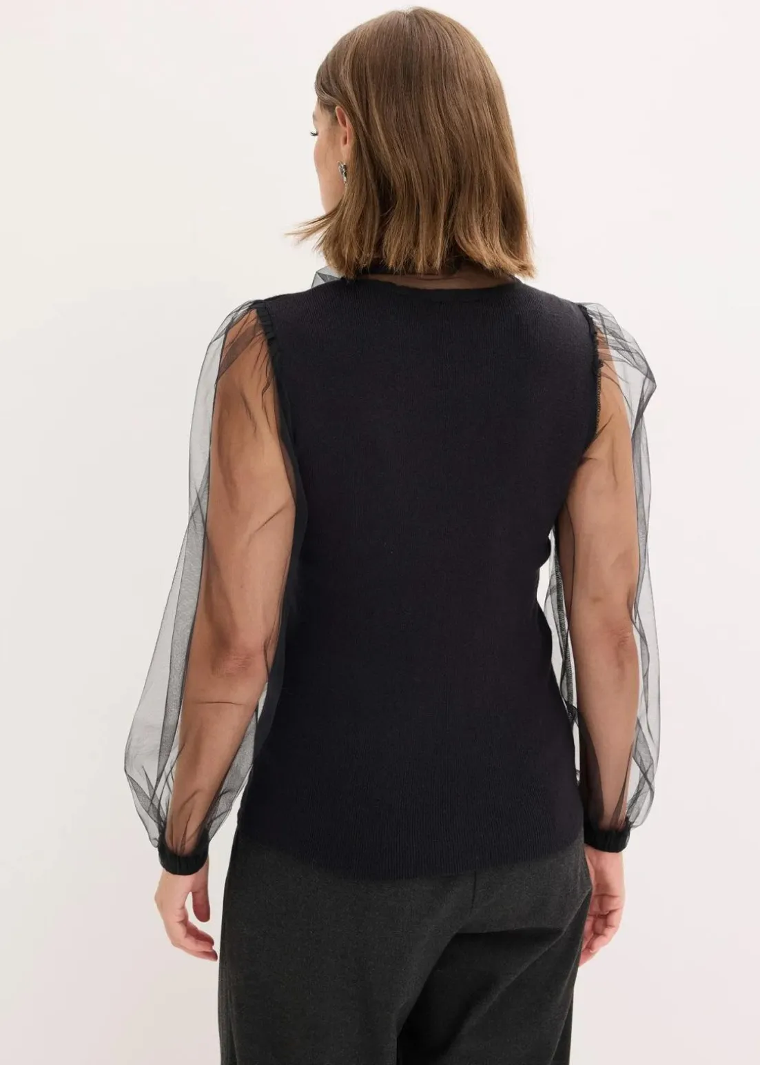 Pullover aus fließendem Viskose-Mix