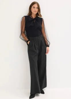 Pullover aus fließendem Viskose-Mix