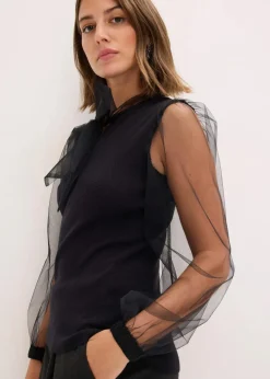 Pullover aus fließendem Viskose-Mix