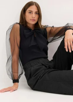 Pullover aus fließendem Viskose-Mix