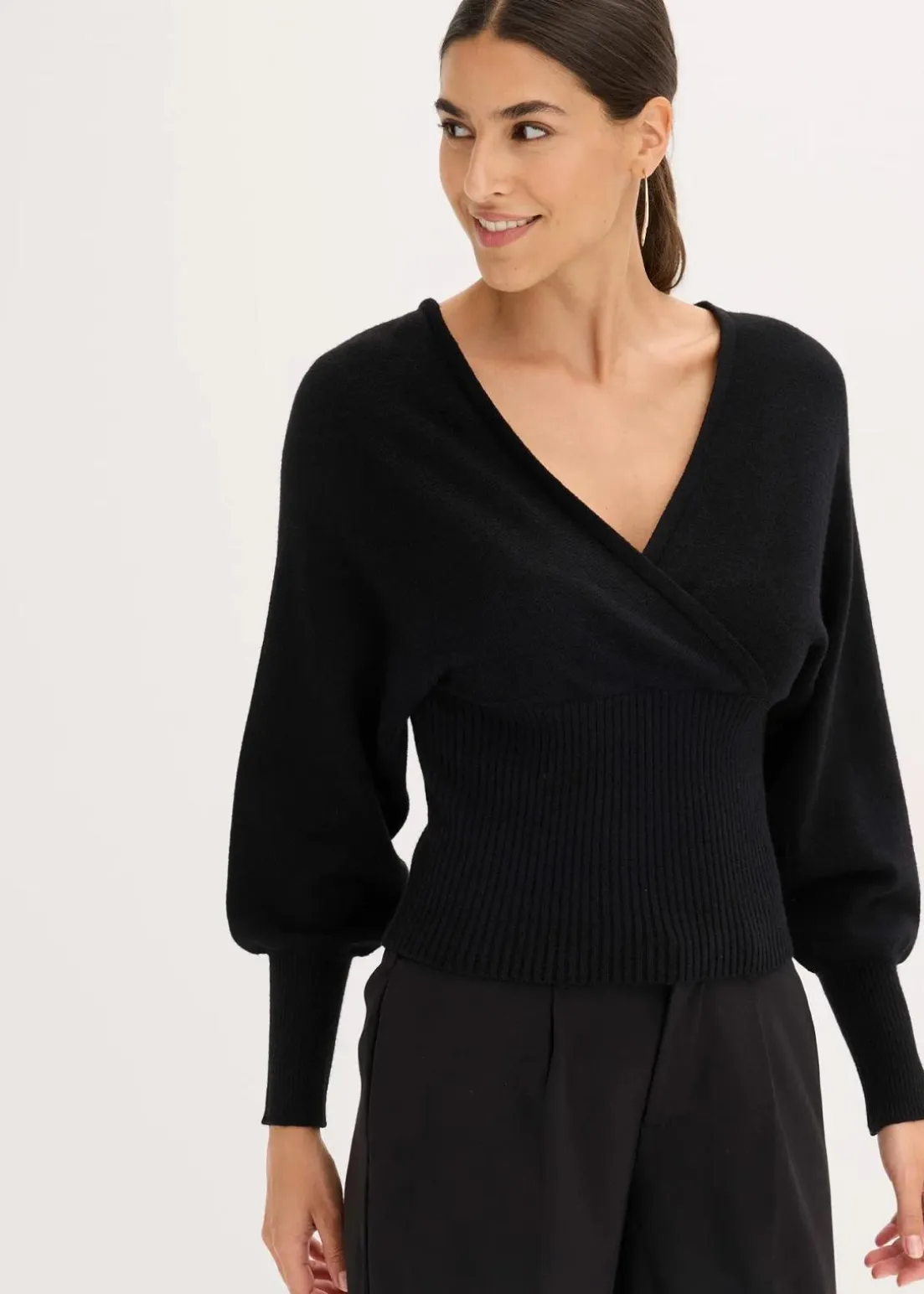 Pullover aus fließendem Viskose-Mix