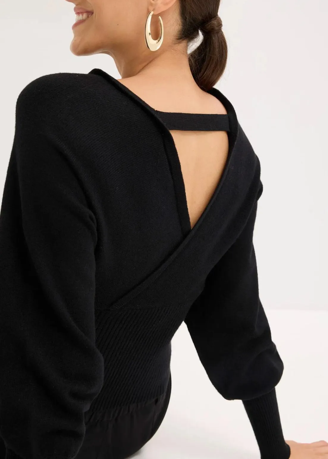 Pullover aus fließendem Viskose-Mix