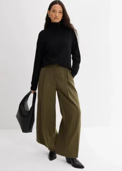 Pullover aus Viskose-Mix mit Reißverschlussdetail