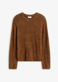 Pullover in Plüsch-Optik