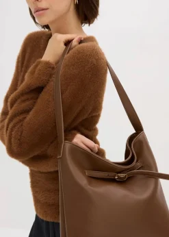 Pullover in Plüsch-Optik