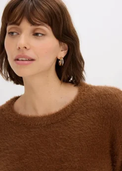 Pullover in Plüsch-Optik